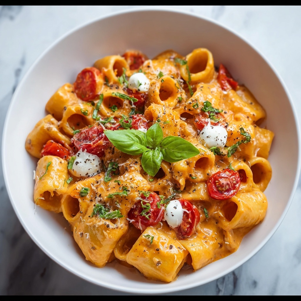 Cherry Tomato & Basil Pasta Recipe - Recipe Image