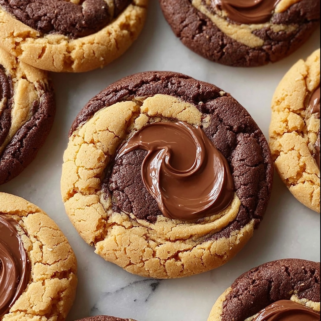 Peanut Butter Brownie Swirl Cookies Recipe - Recipe Image