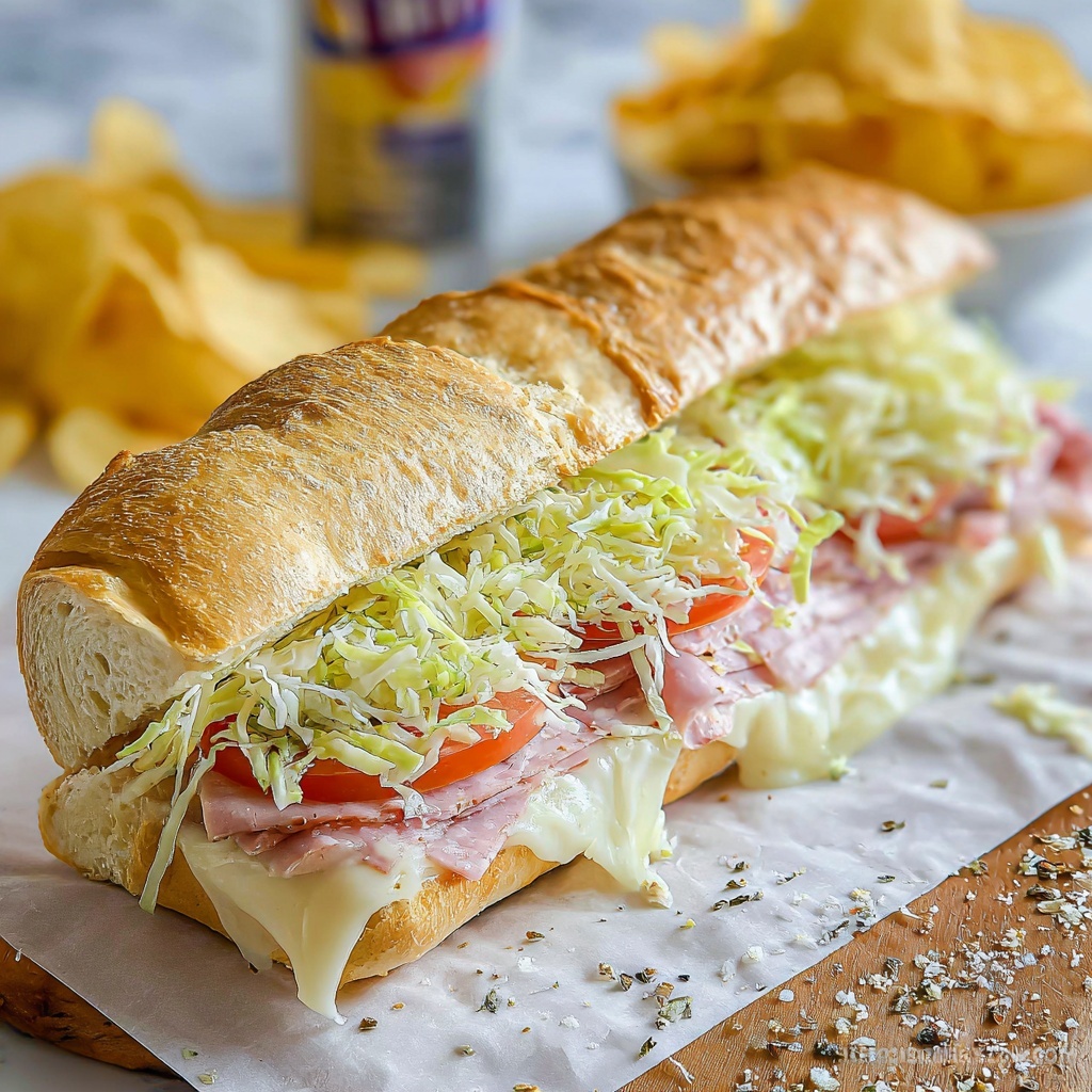 Baked Italian Grinder Sandwiches Recipe - Recipe Image