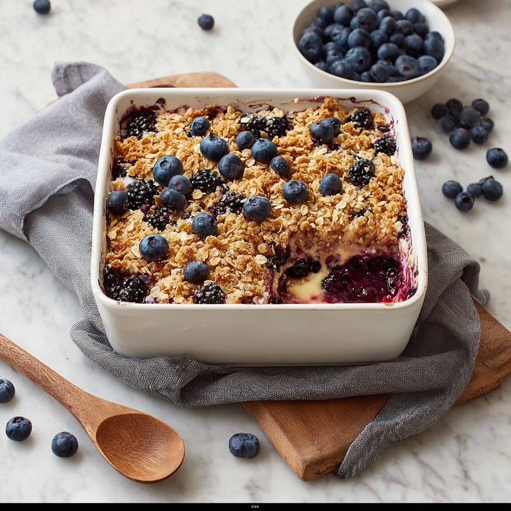 Blueberry Baked Oatmeal Recipe - Recipe Image