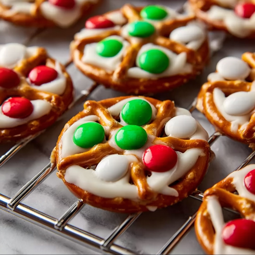 Pretzel M&M Hugs {Christmas Style} Recipe - Recipe Image