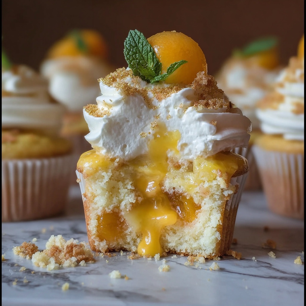 Peach Cobbler Cupcakes Recipe - Recipe Image