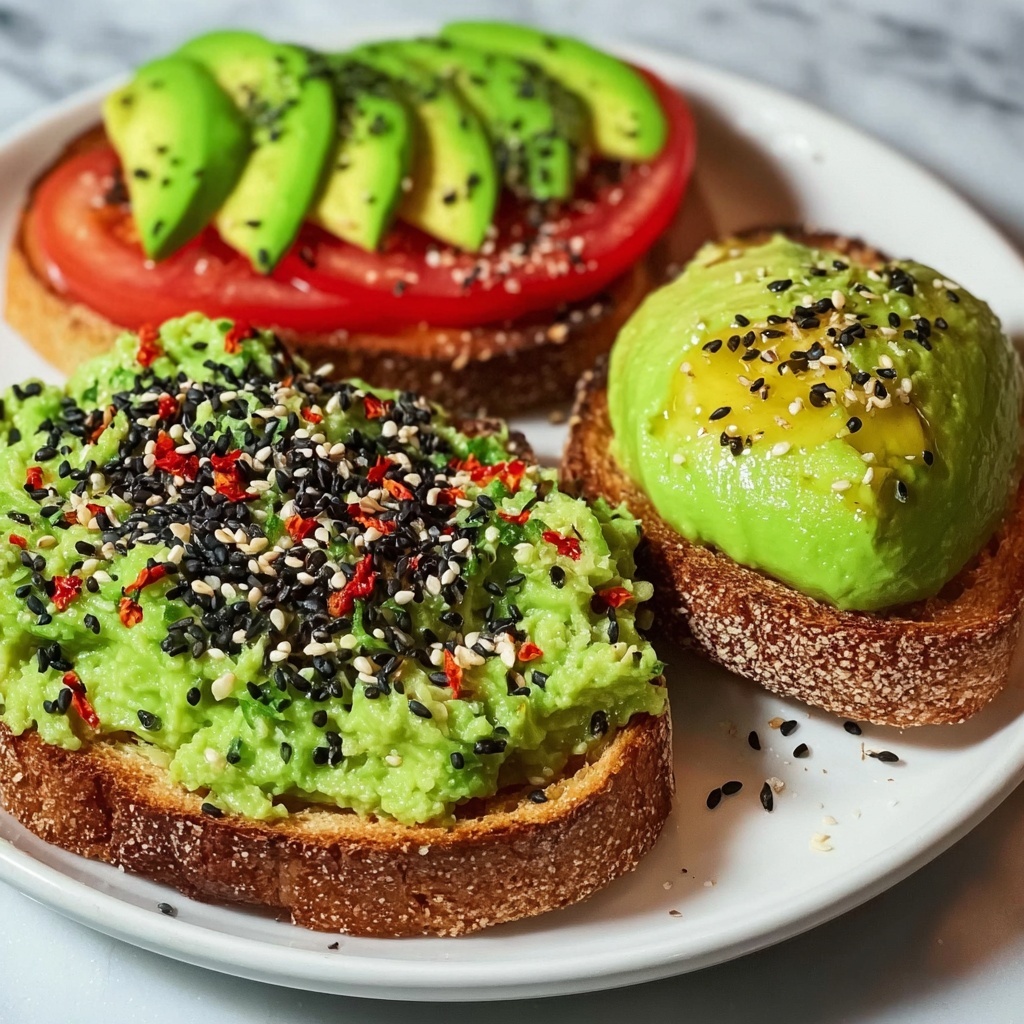 Creamy Ripe Avocado Toast with Optional Toppings Recipe - Recipe Image
