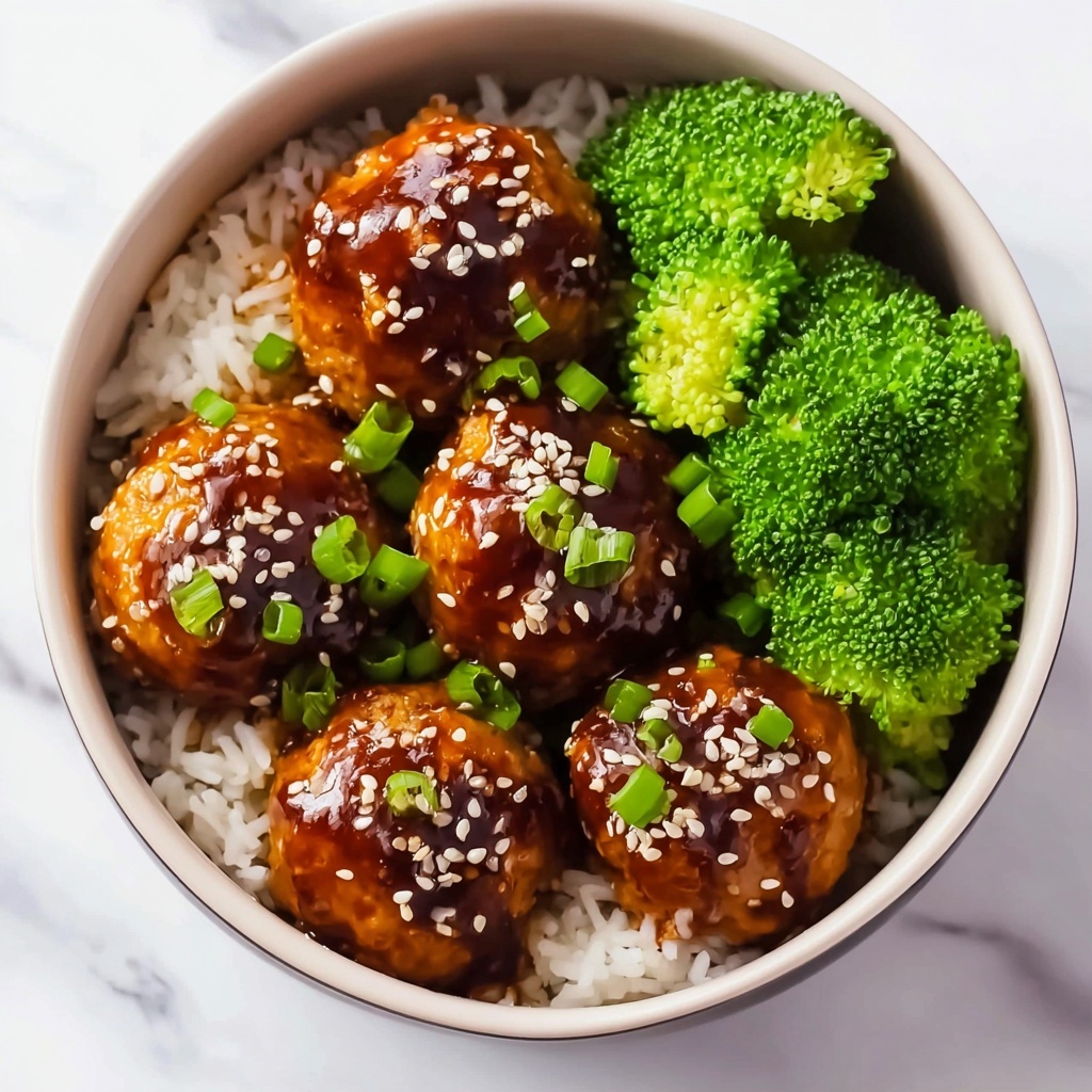 Asian Chicken Meatballs with Honey Soy Glaze Recipe - Recipe Image