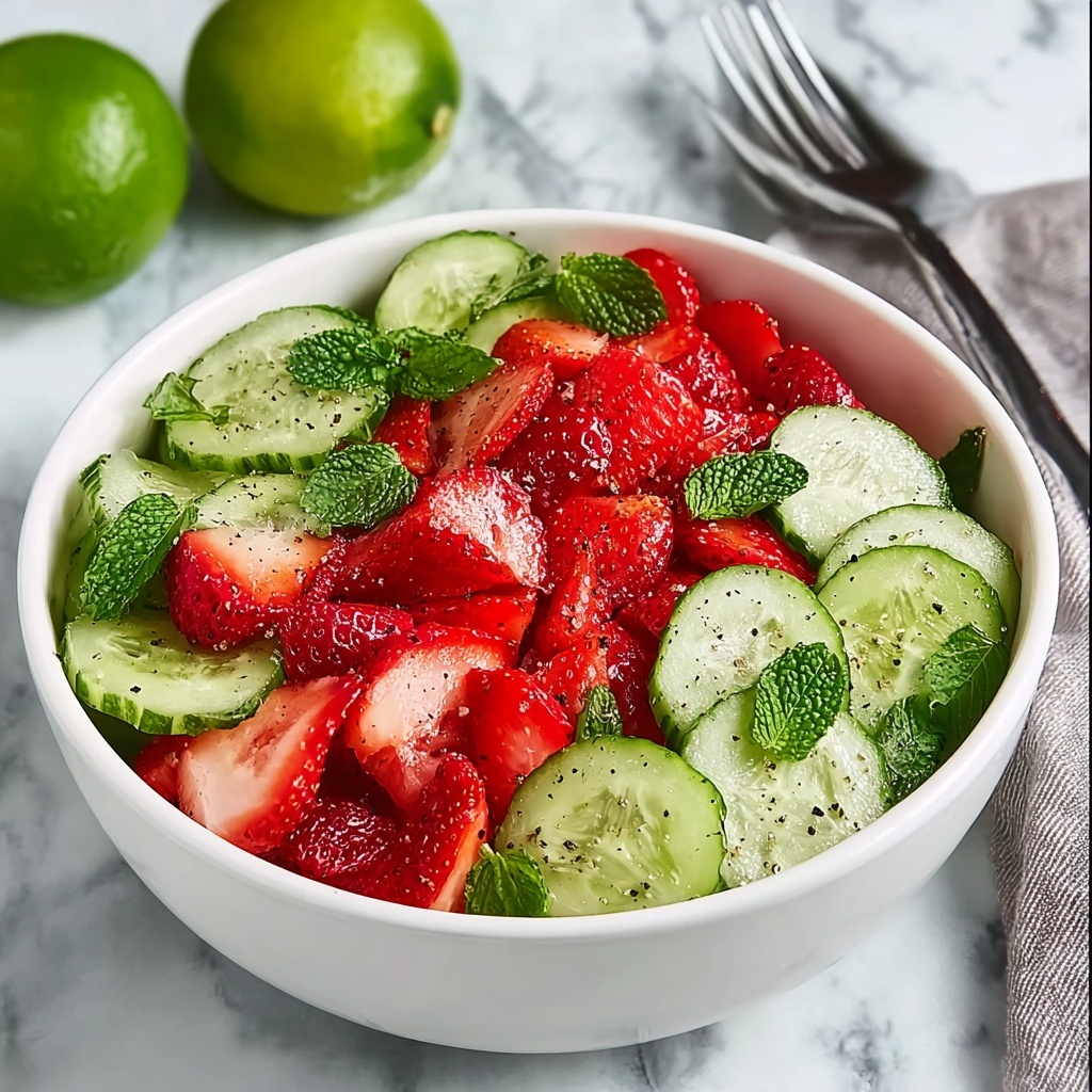 Cucumber Strawberry Salad Recipe - Recipe Image
