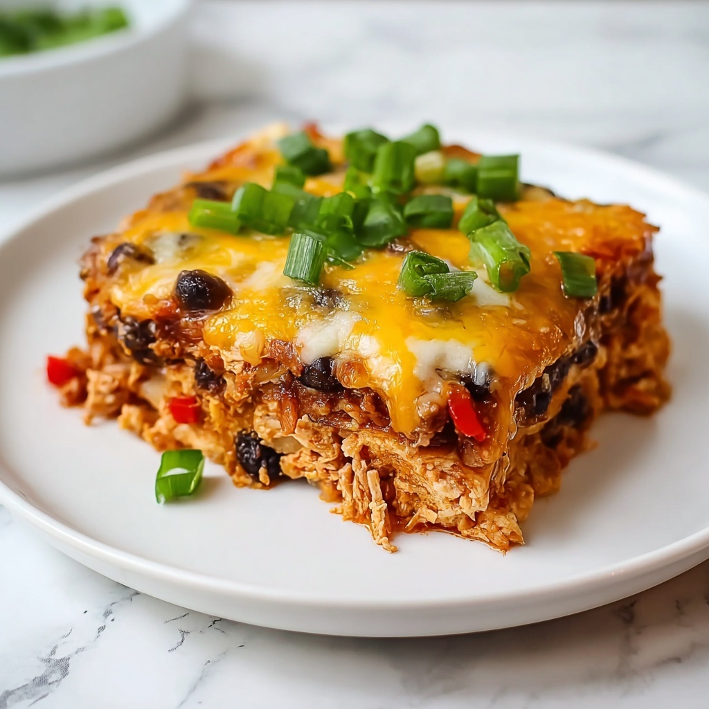 Healthy Chicken Taco Casserole Recipe - Recipe Image