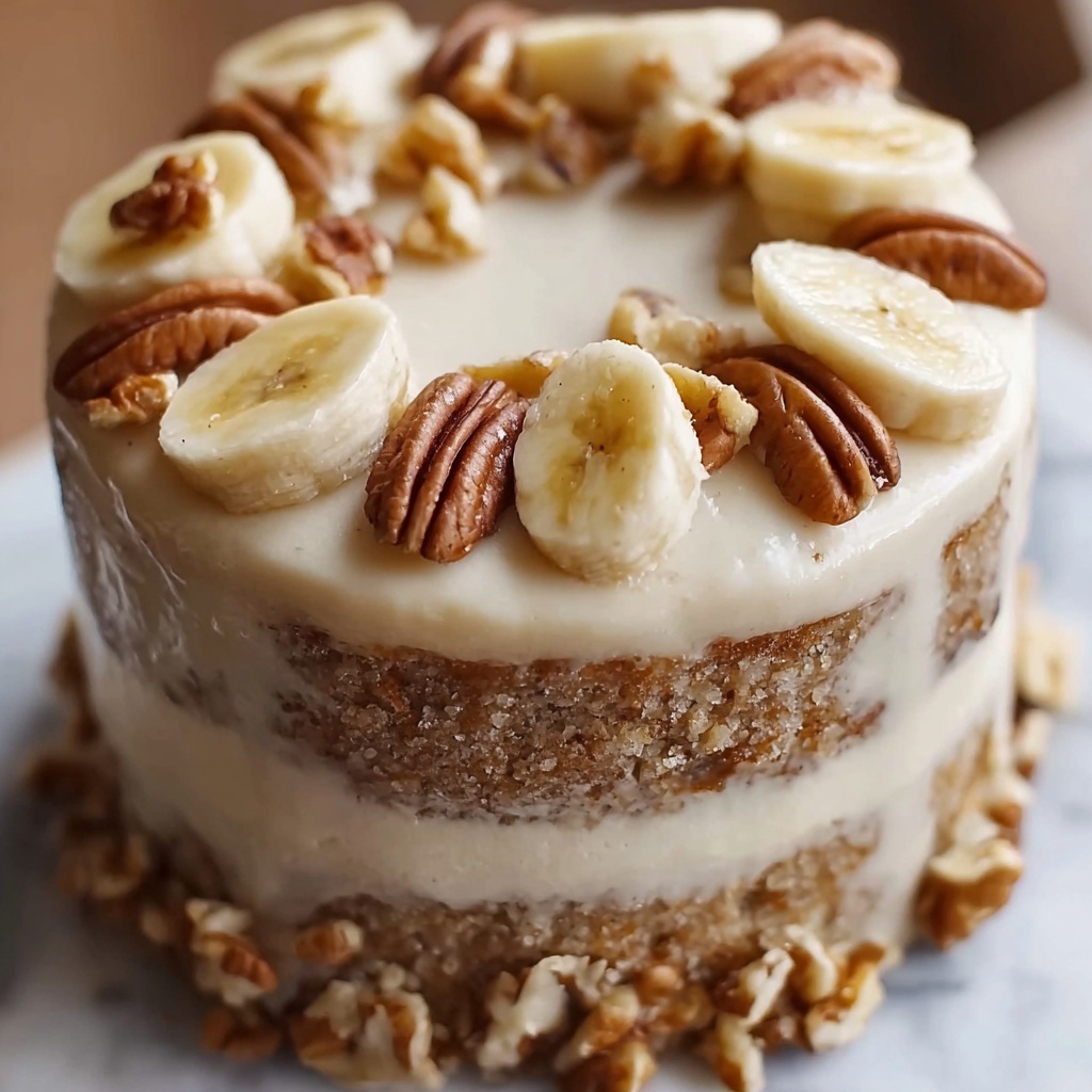 Heavenly Banana Walnut Cream Cake Recipe - Recipe Image