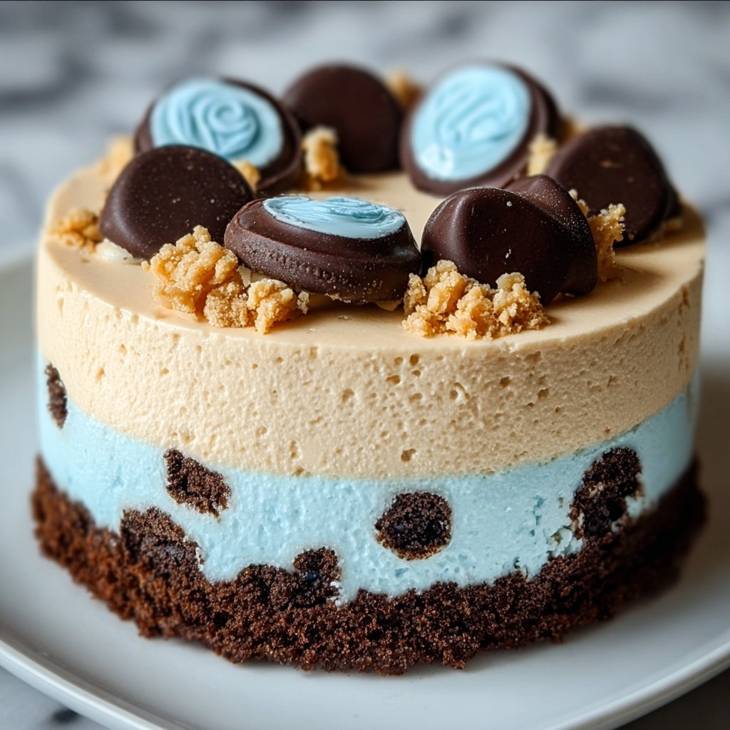 Cookie Monster Cheesecake: A Fun and Indulgent Treat Recipe - Recipe Image