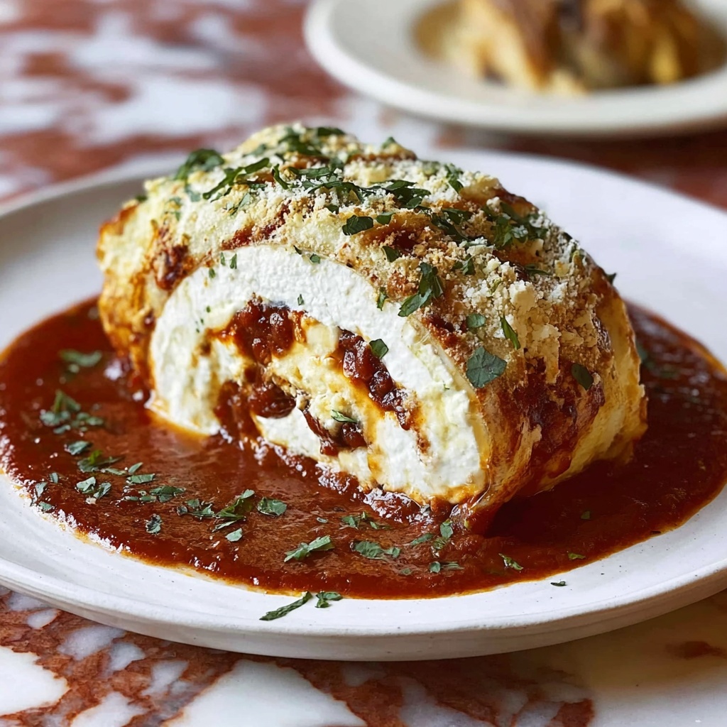 Chicken Parmesan Stuffed with Cream Cheese Recipe - Recipe Image