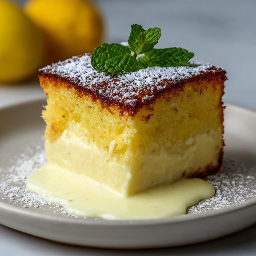 Lemon Custard Cake Recipe - Recipe Image