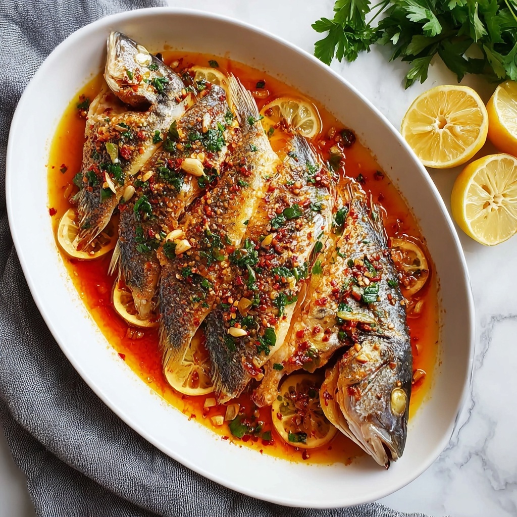 Baked Red Snapper with Garlic and Herbs Recipe - Recipe Image