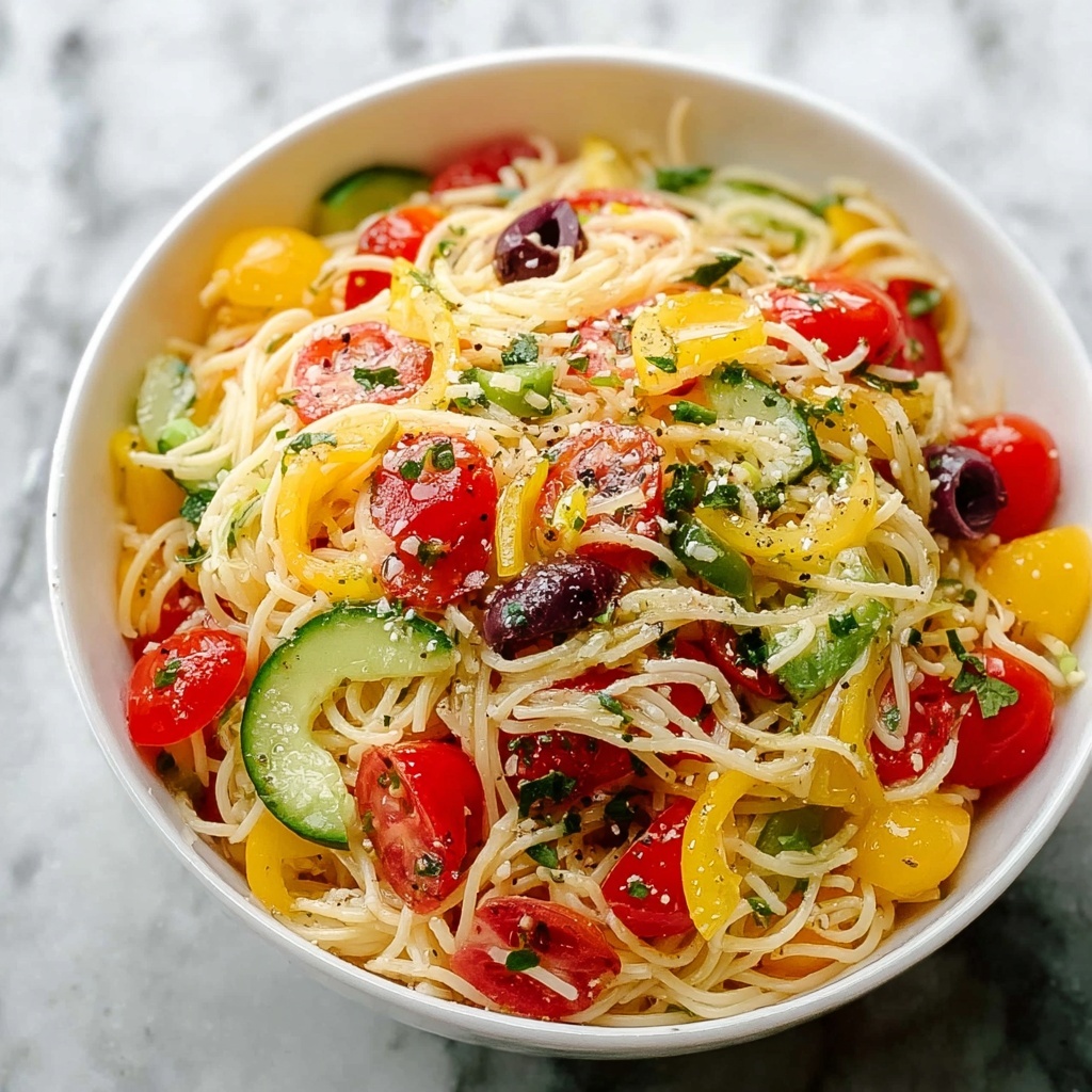 California Spaghetti Salad Recipe - Recipe Image