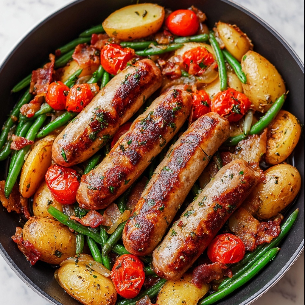One-Pan Sausage and Vegetables Recipe - Recipe Image