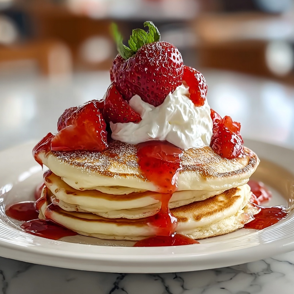 Delicious Strawberry Shortcake Pancakes Recipe - Recipe Image