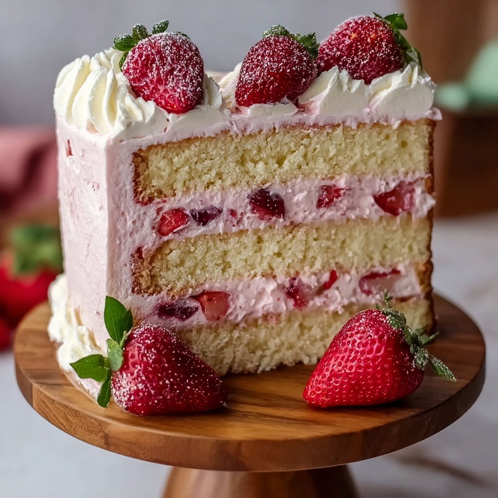 Best Strawberry Cake Ever Recipe - Recipe Image
