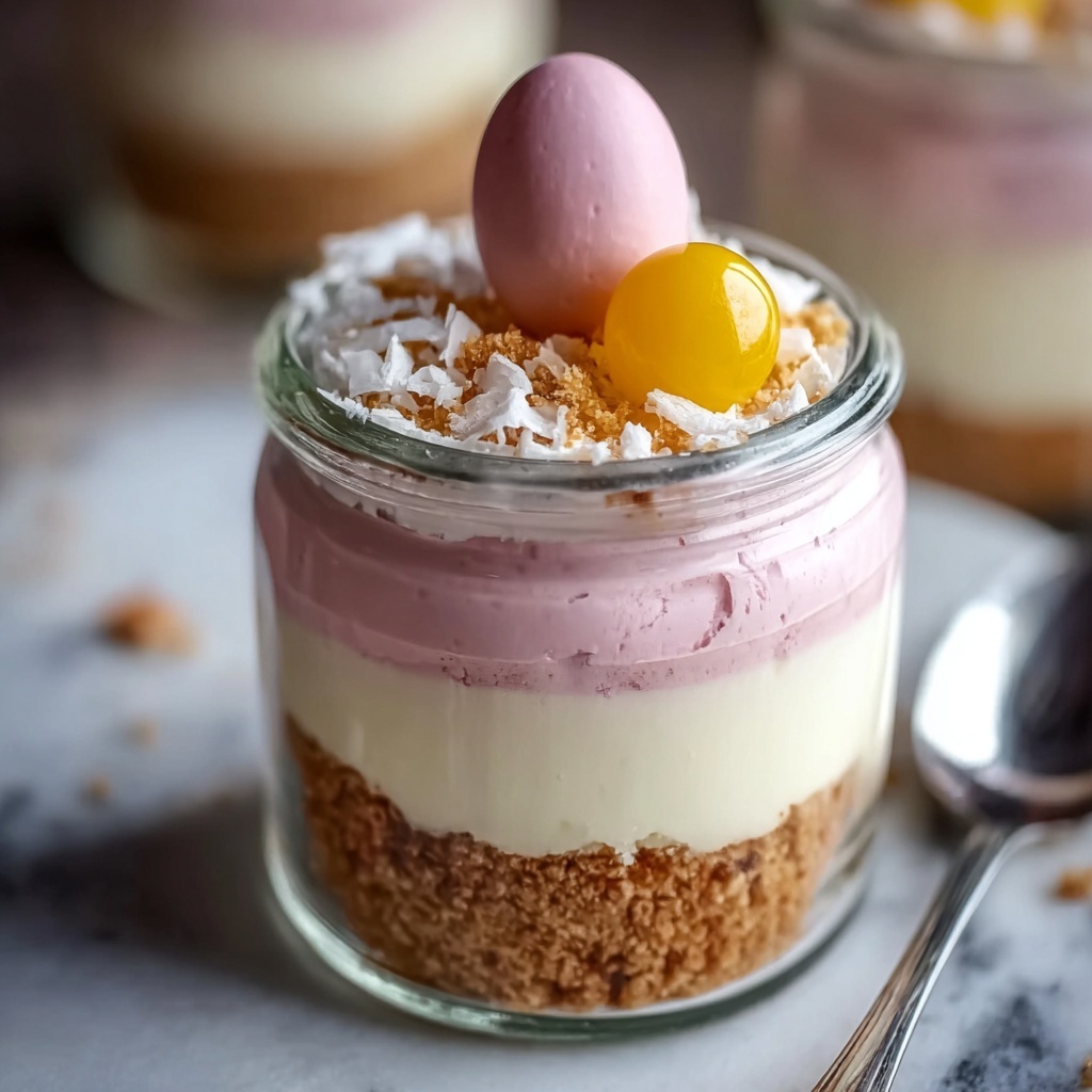 Easter Egg Cheesecake Jars Recipe - Recipe Image