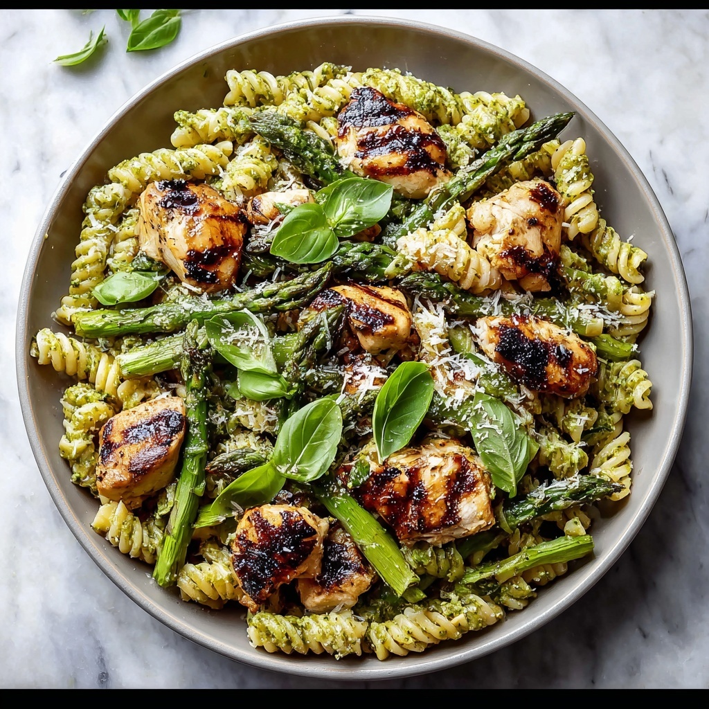 Grilled Chicken Asparagus Pasta Recipe - Recipe Image