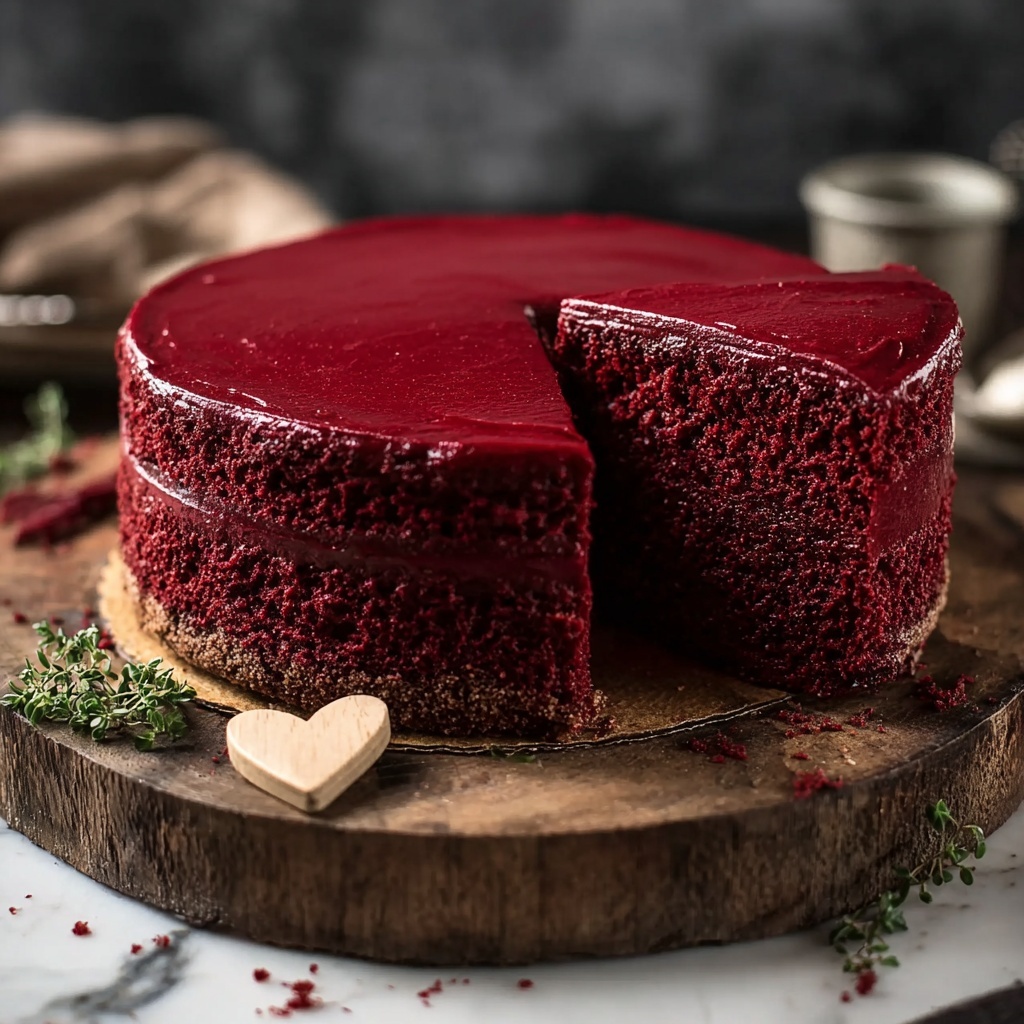 Valentine’s Day Red Velvet Cheesecake Recipe - Recipe Image
