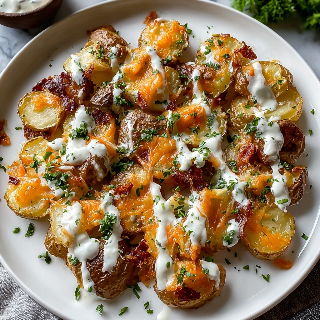 Buffalo Chicken Roasted Potato Bake Recipe - Recipe Image