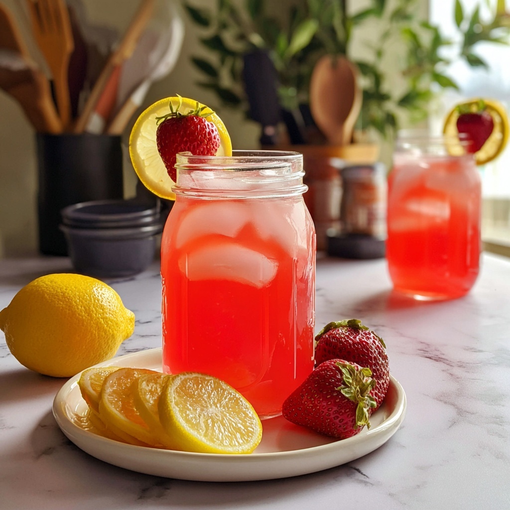 Refreshing Strawberry Lemonade Recipe - Recipe Image