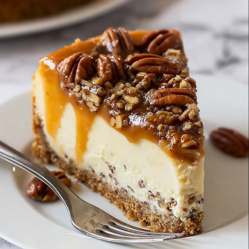 Pecan Pie Cheesecake Recipe - Recipe Image