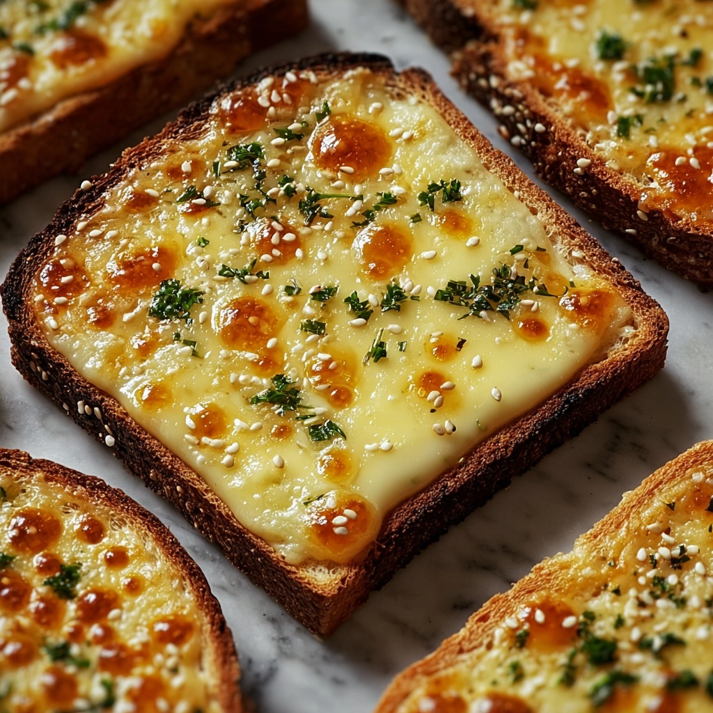 Garlic Toast Pizzas Recipe - Recipe Image