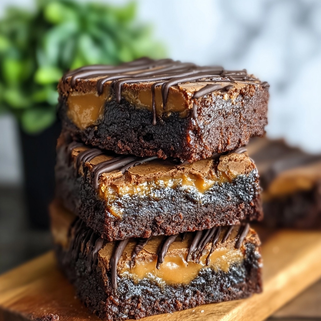 Fudgy Peanut Butter Brownies Recipe - Recipe Image