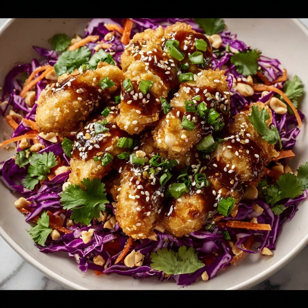 Crunchy Asian Sesame Chicken Salad Recipe - Recipe Image