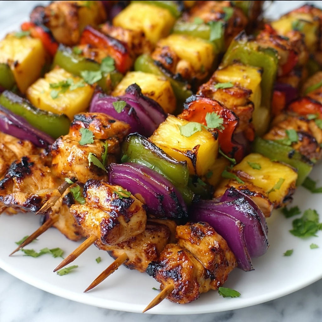 Hawaiian Chicken Kebabs Recipe - Recipe Image