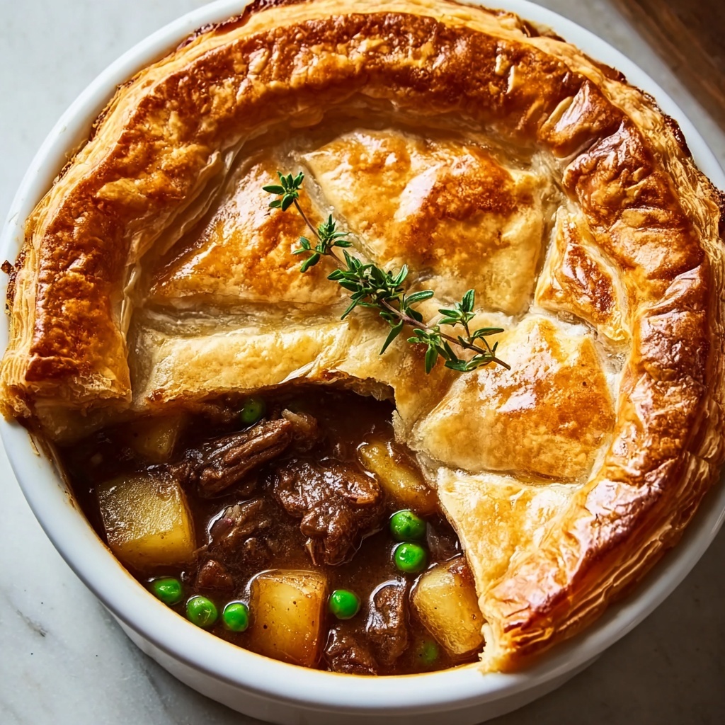 Guinness Braised Beef Pot Pie Recipe - Recipe Image