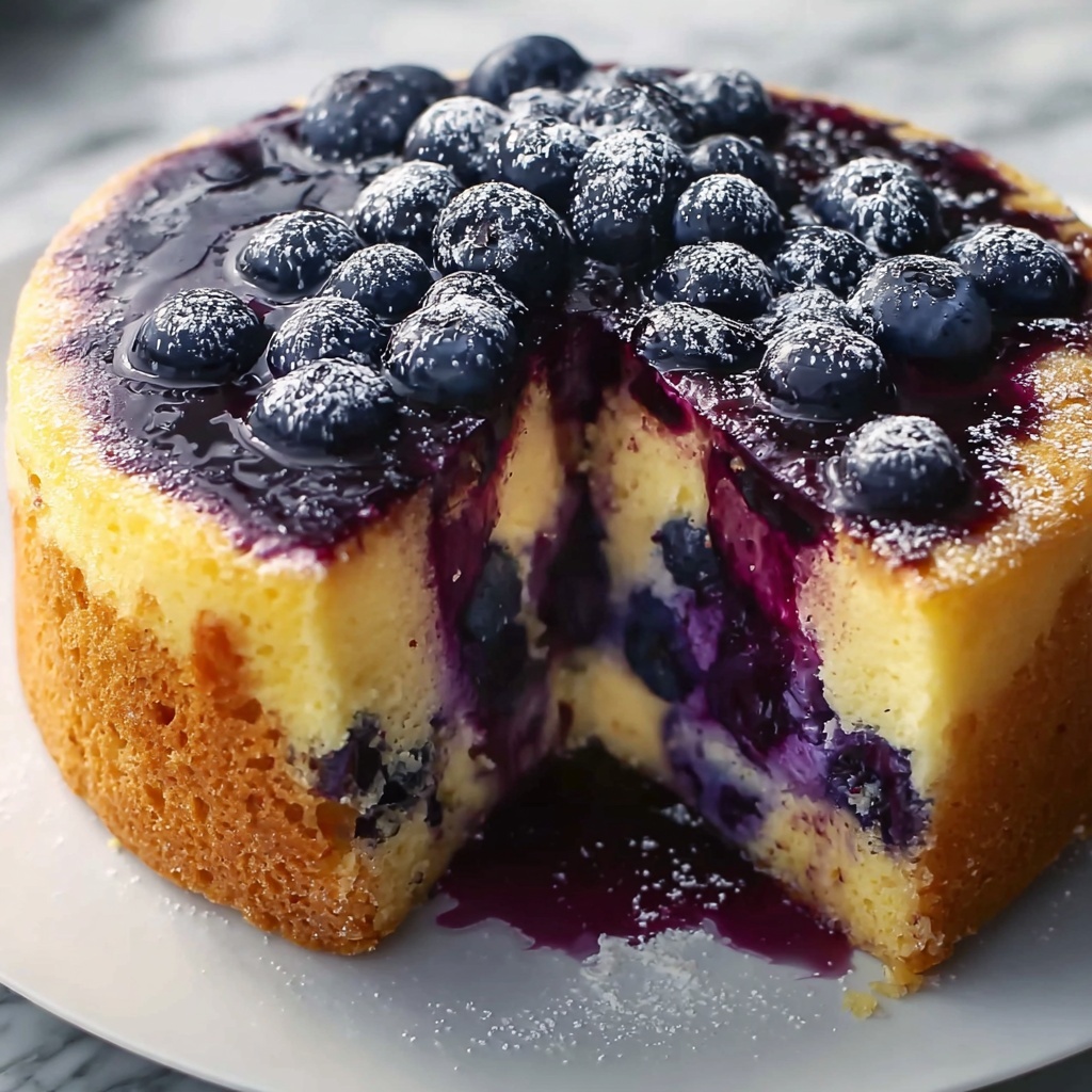 Blueberry Sour Cream Pound Cake Recipe - Recipe Image