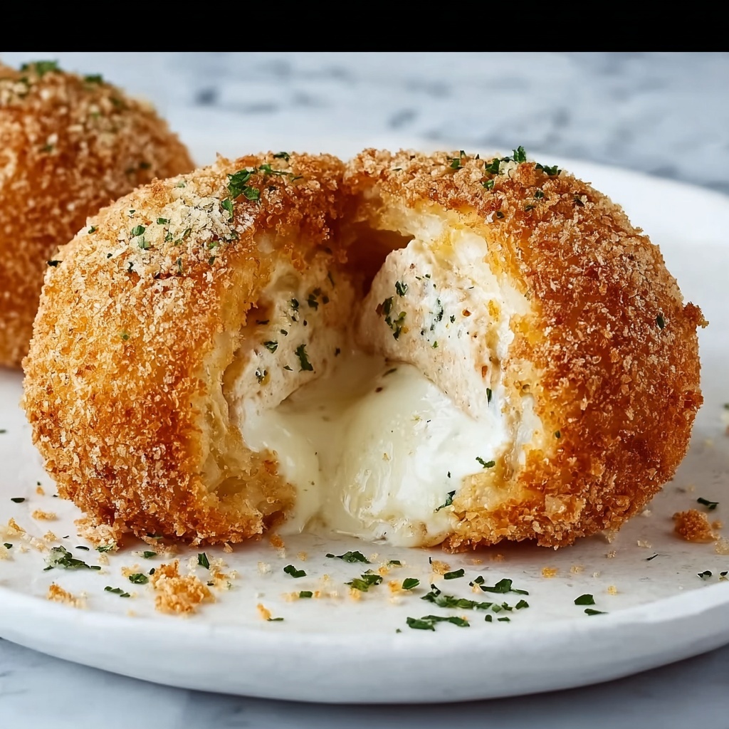 Chicken Pillows with Creamy Parmesan Sauce Recipe - Recipe Image