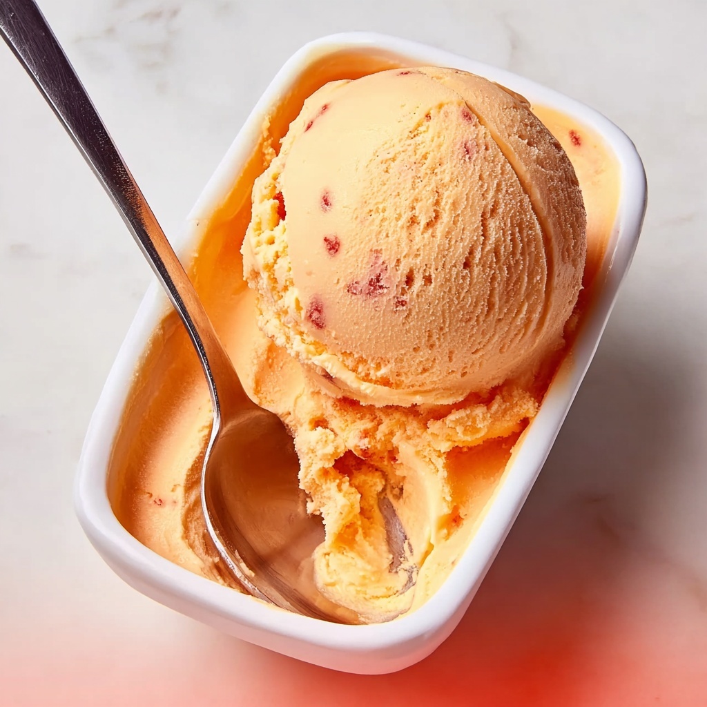 The Best Peach Sorbet Without Ice Cream Maker Recipe - Recipe Image