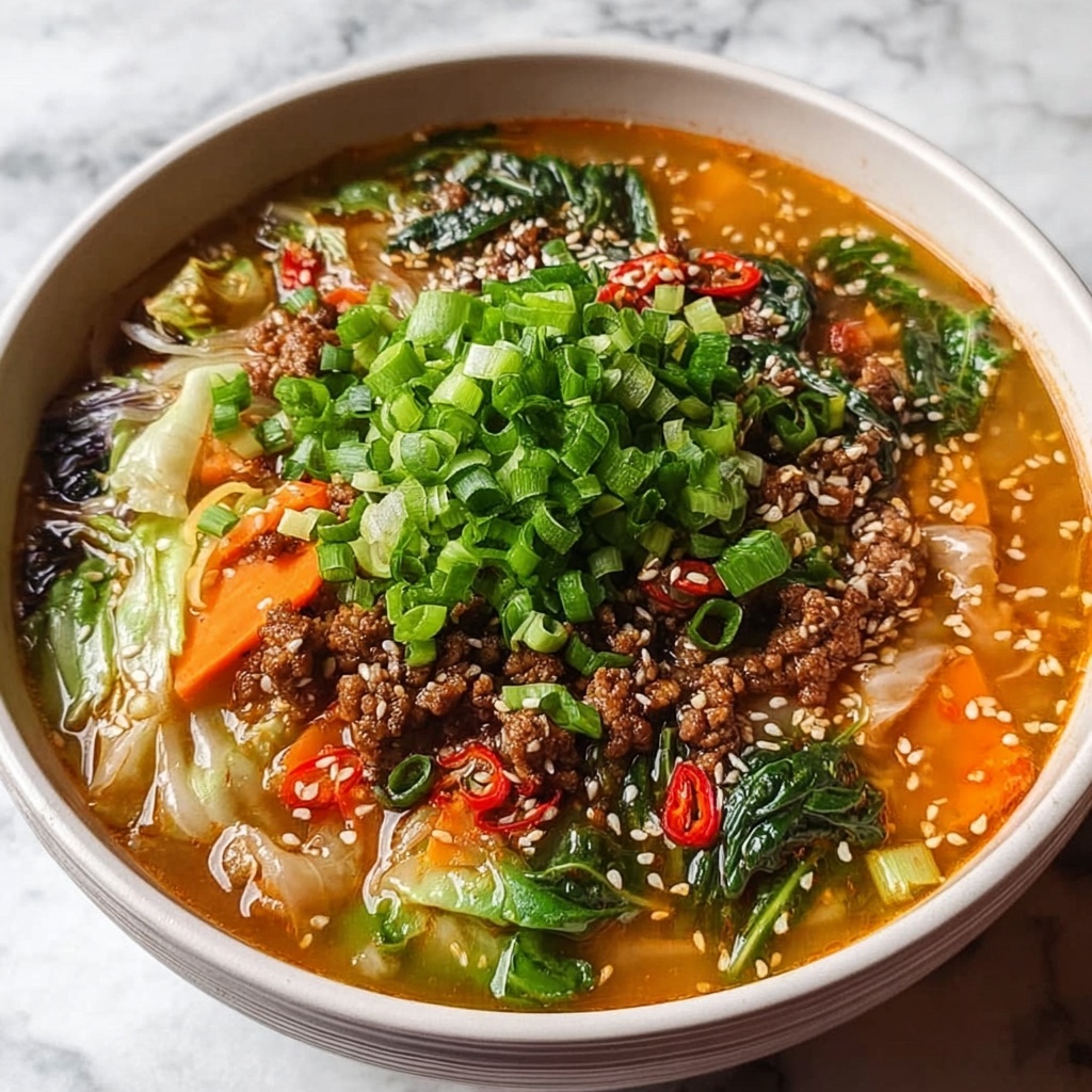 Cozy One-Pot Egg Roll Soup Recipe - Recipe Image