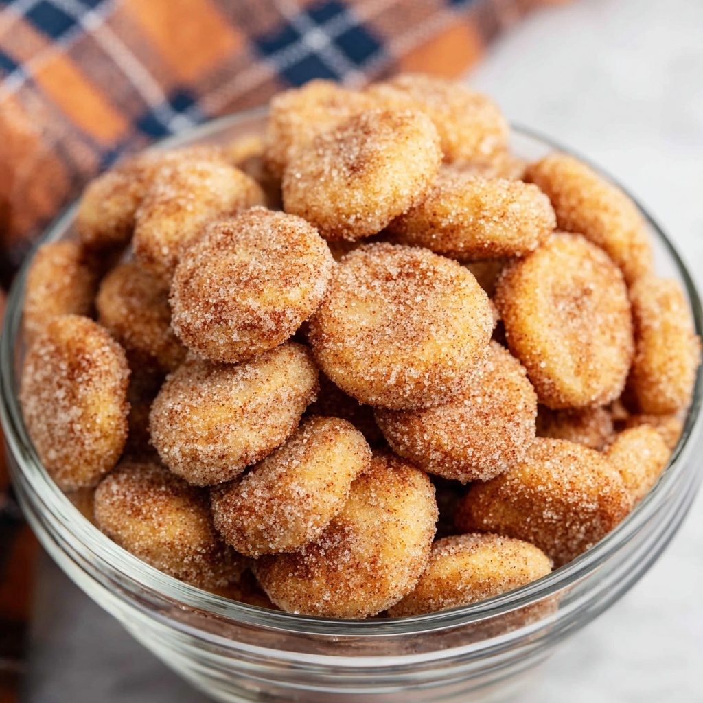 Cinnamon Sugar Churro Bites with Ritz Bits Peanut Butter Crackers Recipe - Recipe Image