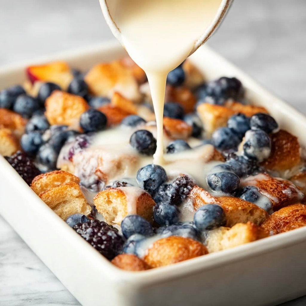 Blueberry Croissant Breakfast Casserole Recipe - Recipe Image
