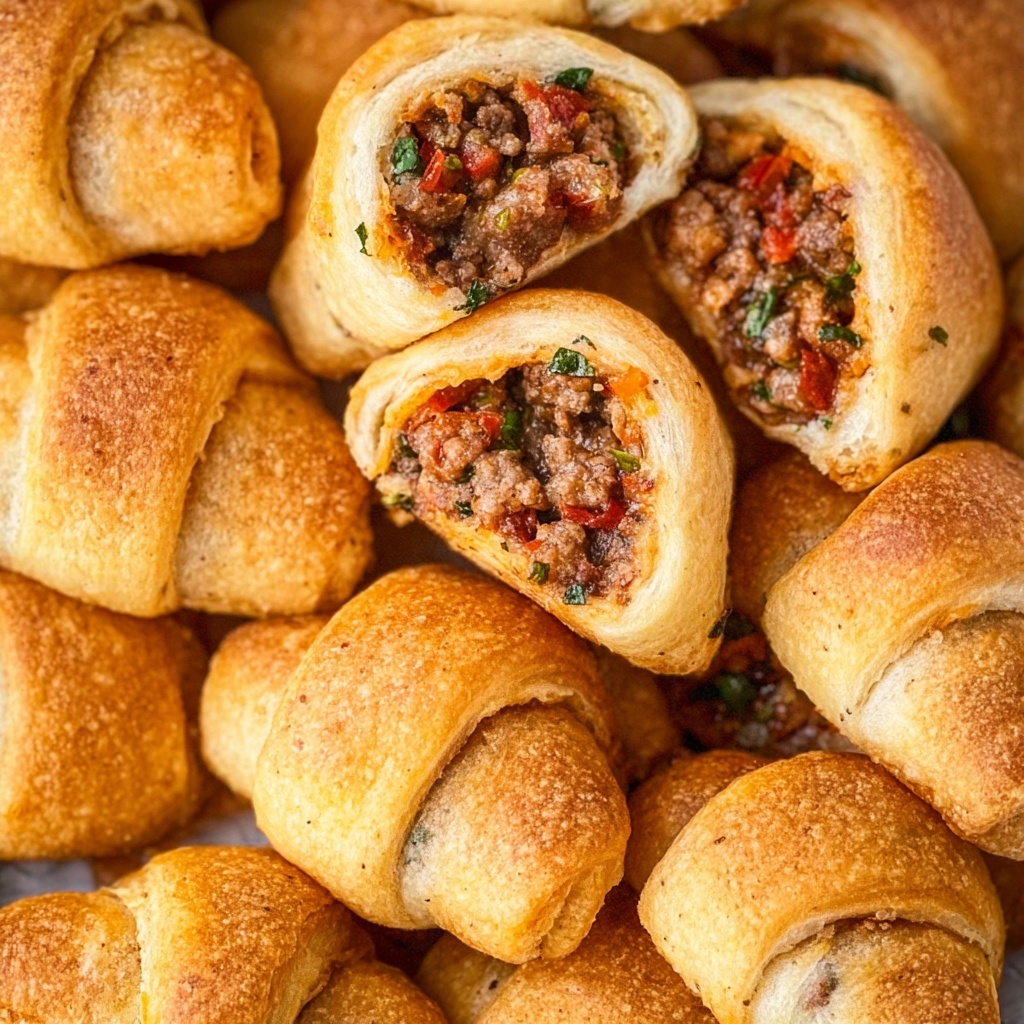 Rotel Sausage & Cream Cheese Crescents Recipe - Recipe Image