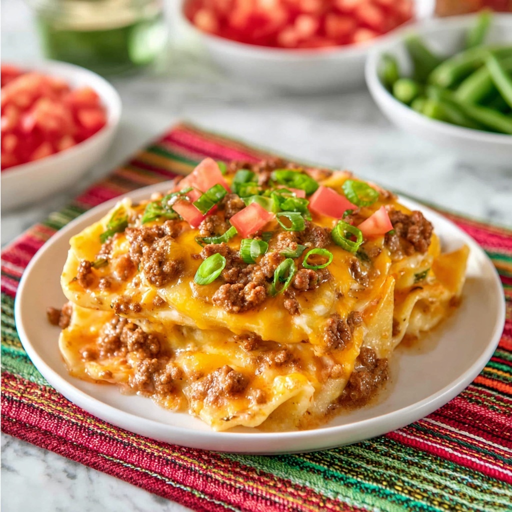 Taco Pierogi Casserole Recipe - Recipe Image