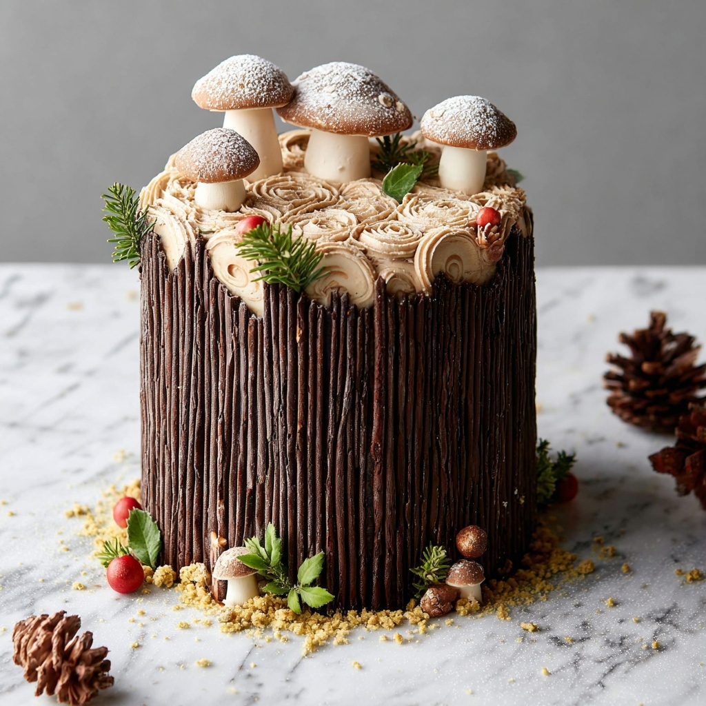 Vegan Tree Stump Cake Recipe - Recipe Image