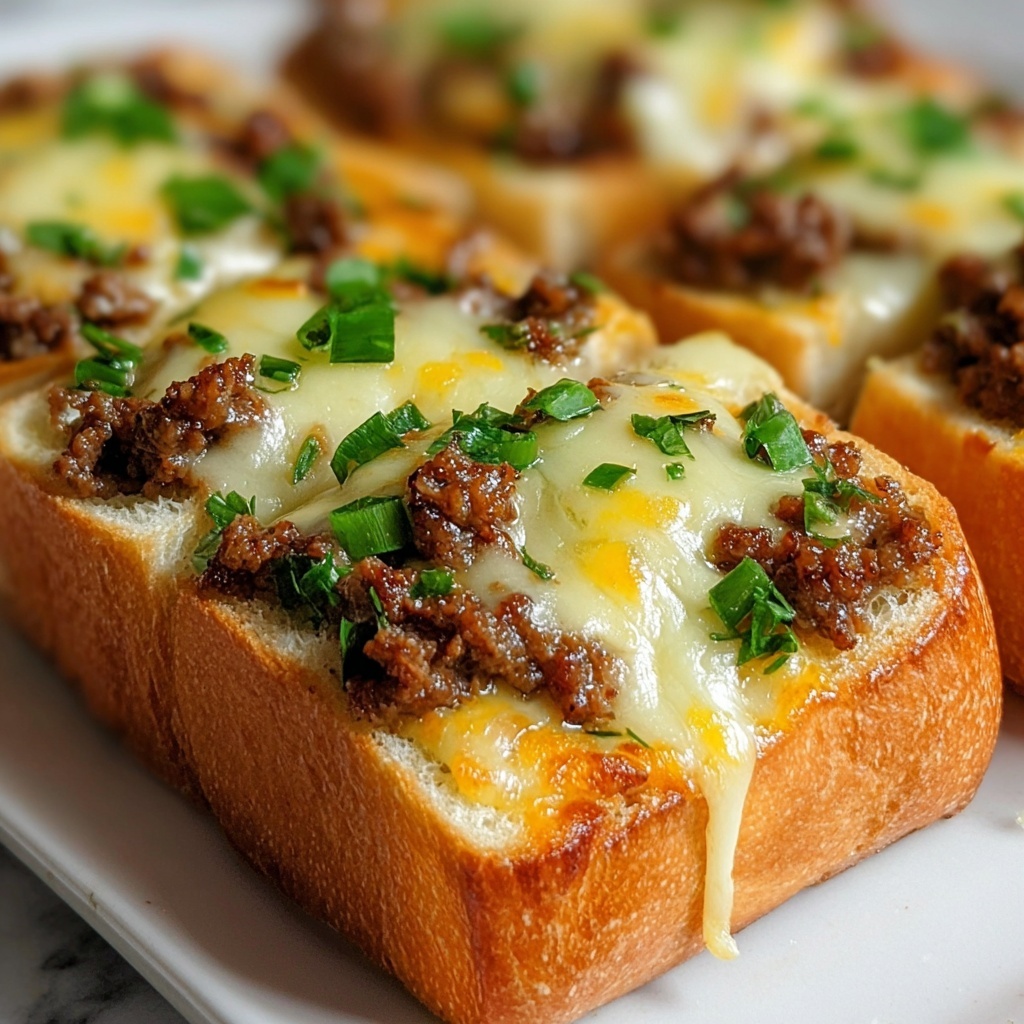 Garlic Philly Cheesesteak Bread Recipe - Recipe Image