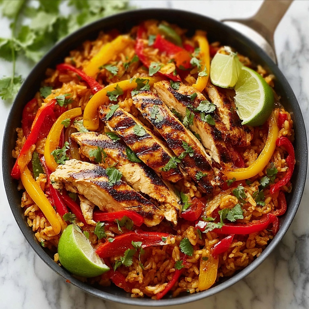 Chicken Fajita Rice Bowl (One Pan) Recipe - Recipe Image
