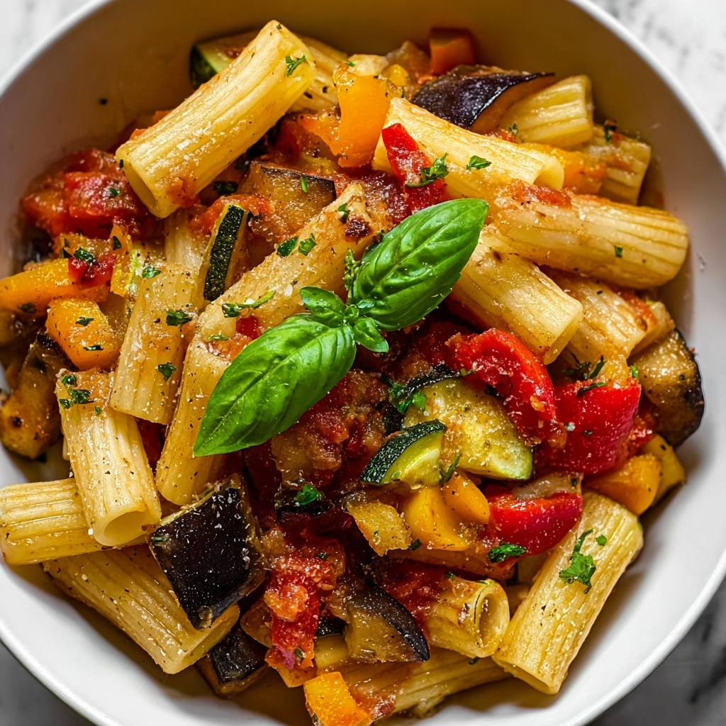 Roasted Vegetable Pasta Recipe - Recipe Image