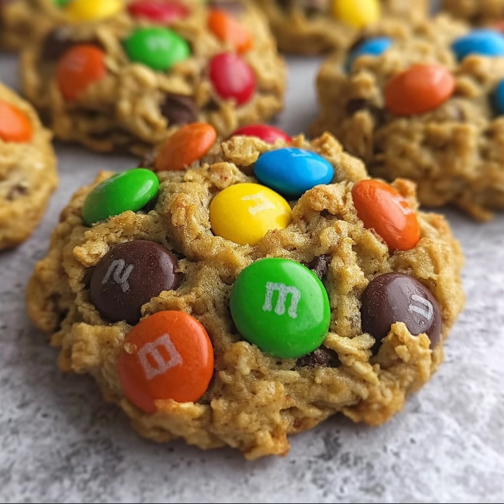 Monster Cookies with Chocolate Chips, M&M’s, and Walnuts Recipe - Recipe Image