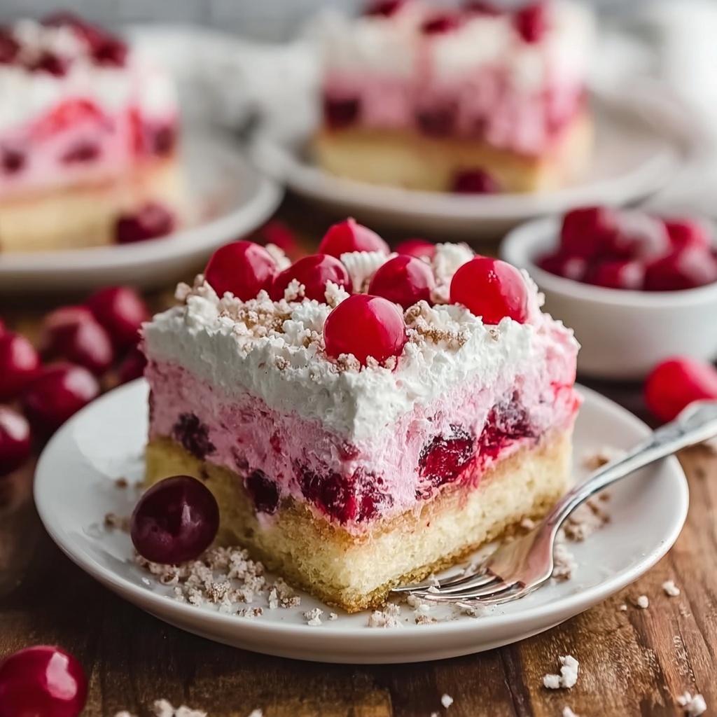 Christmas Cranberry Poke Cake Recipe - Recipe Image