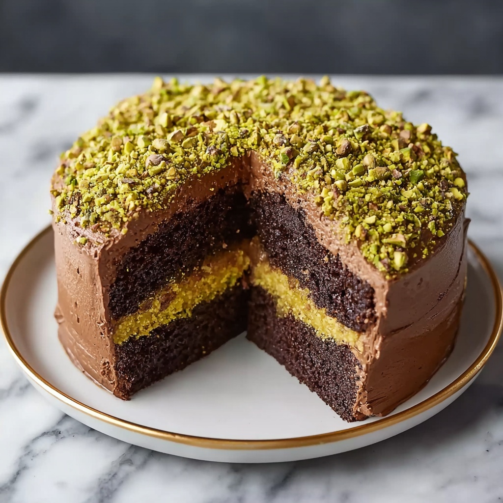 Dubai Chocolate Pistachio Cake Recipe - Recipe Image