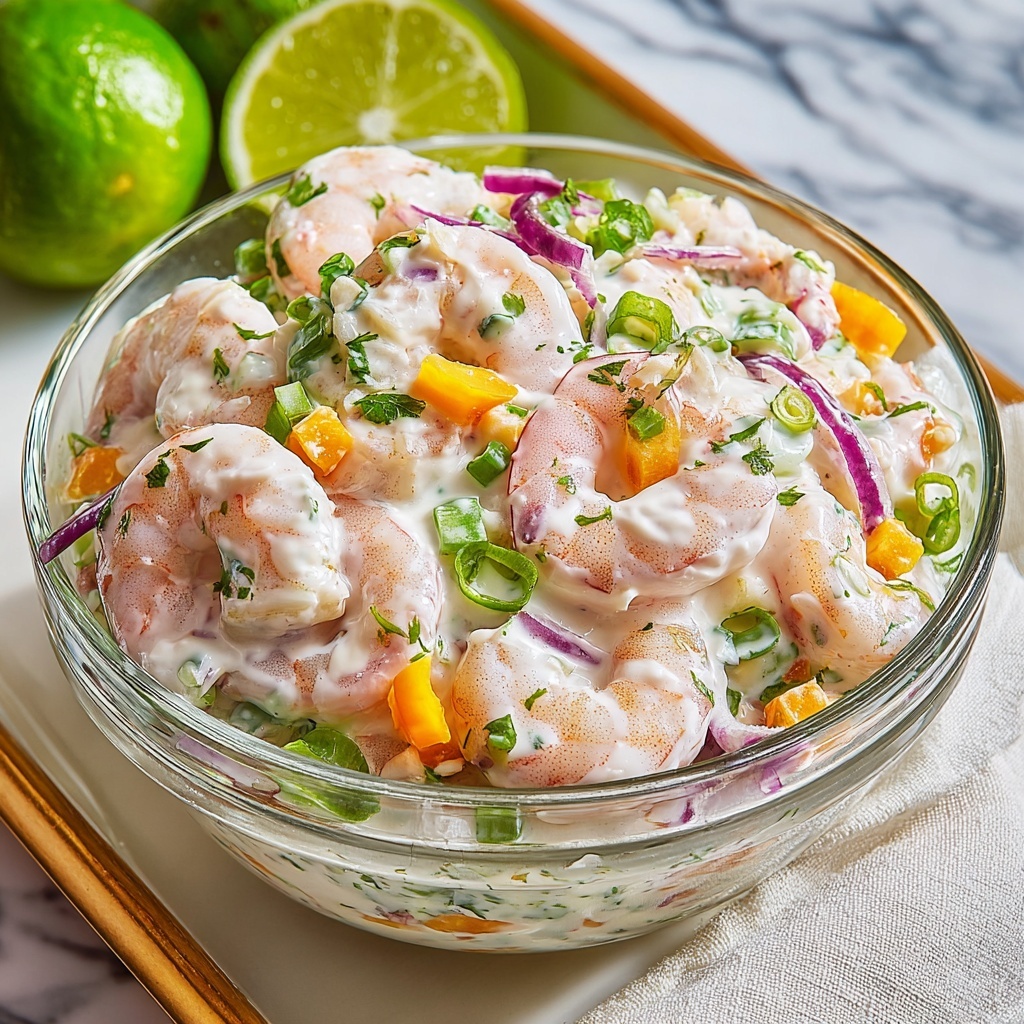 Lemon Herb Shrimp Salad with Mixed Greens and Vegetables Recipe - Recipe Image