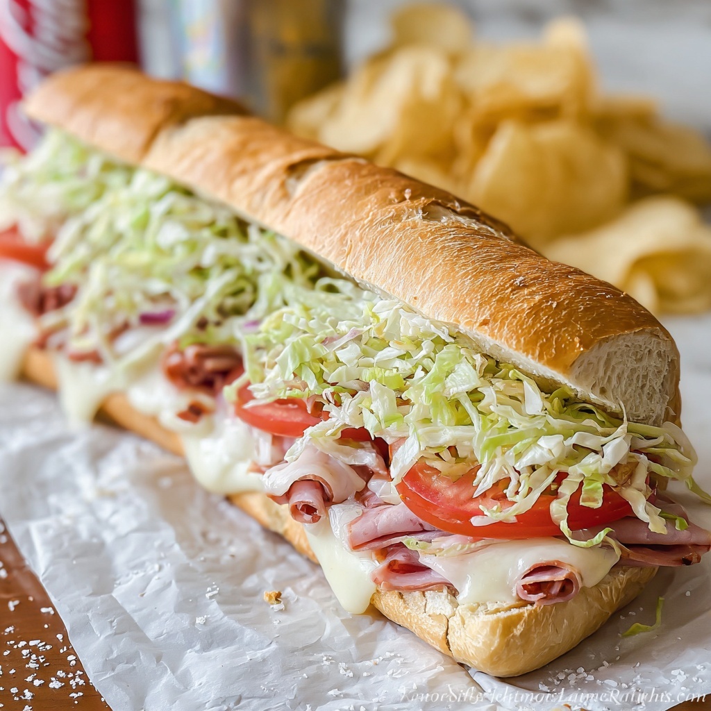 Baked Italian Grinder Sandwiches Recipe - Recipe Image
