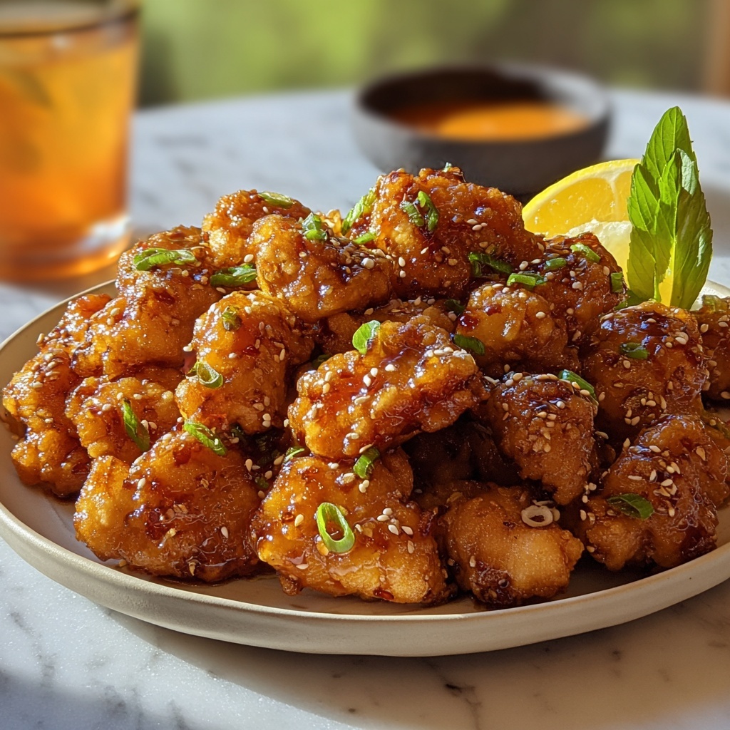 Crispy Hawaiian Style Korean Fried Chicken Recipe - Recipe Image