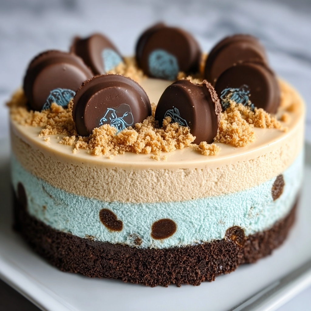 Cookie Monster Cheesecake: A Fun and Indulgent Treat Recipe - Recipe Image