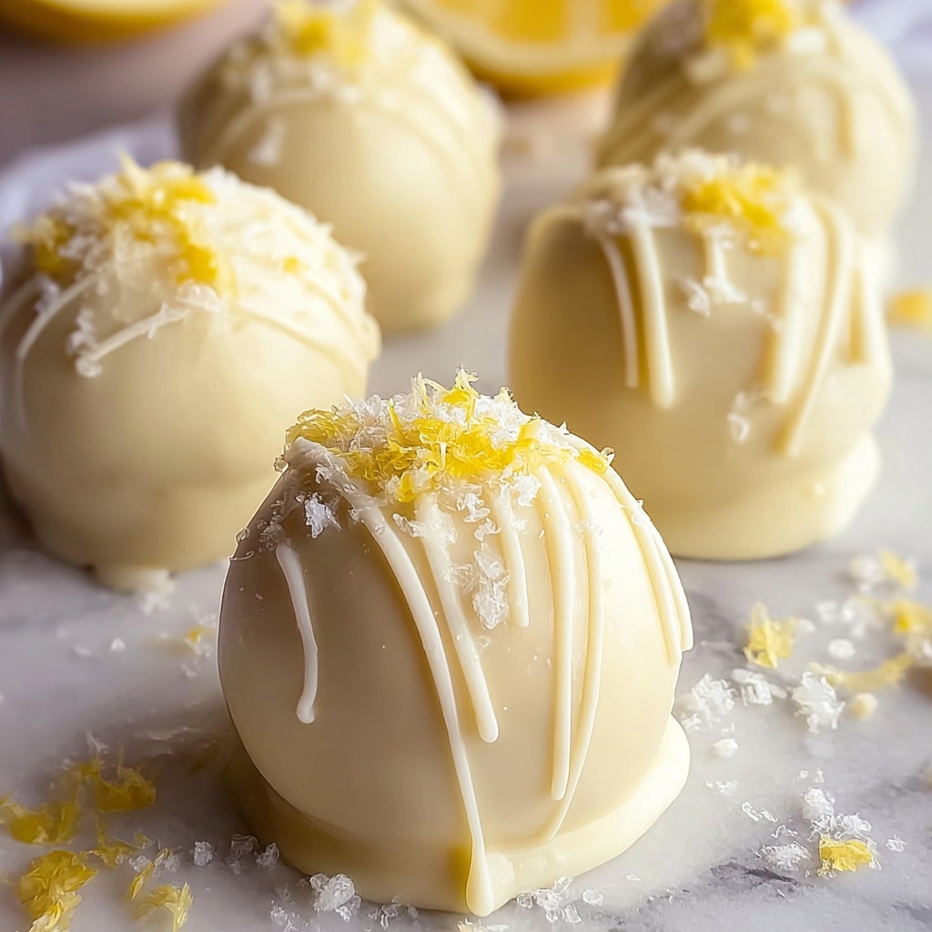 White Chocolate Lemon Truffles Recipe - Recipe Image